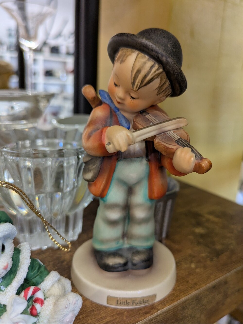 Vintage Goebel Hummel Figurine “Little Fiddler” W. Germany Collectible Gift Mom